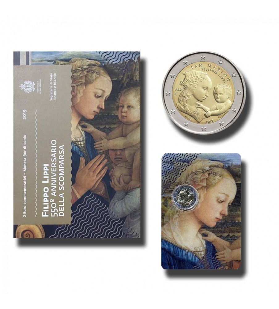 2019 San Marino Filippo Lippi 2 Euro Coin