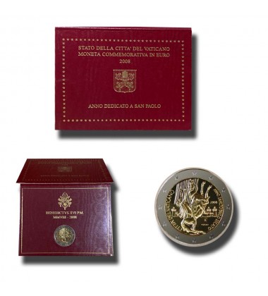 2008 Vatican Paul the Apostle 2 Euro Coin