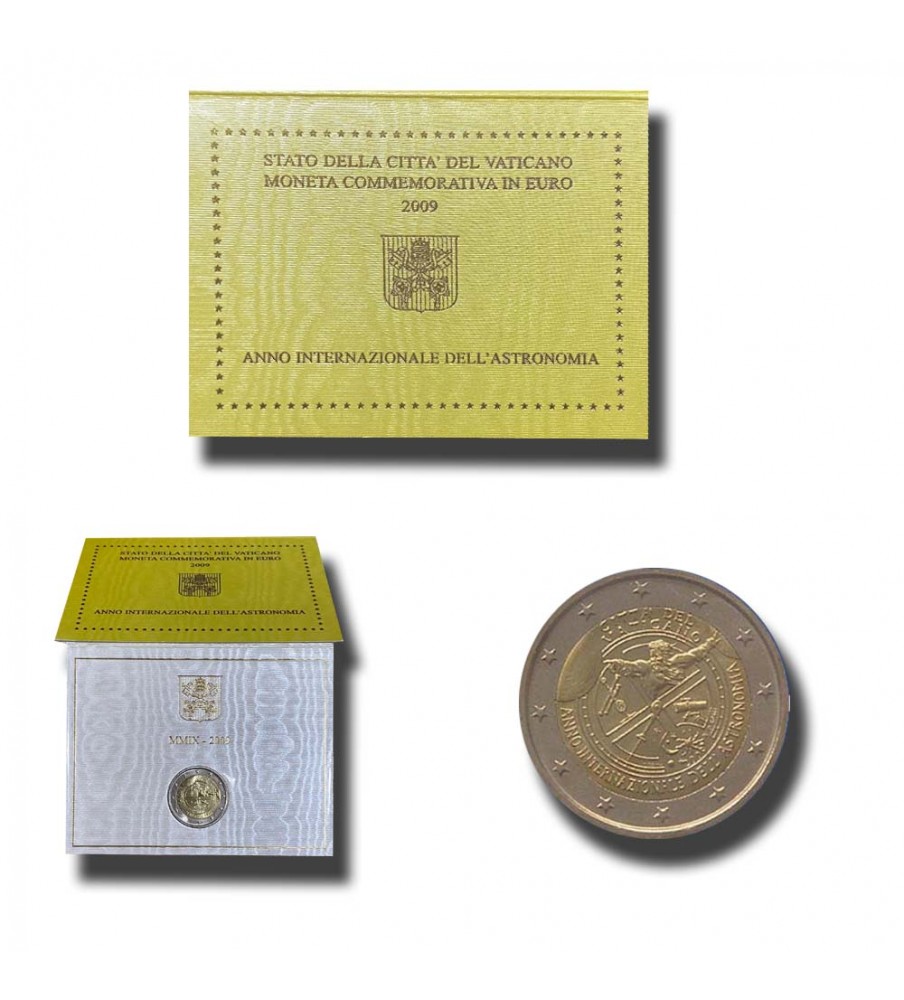 2009 Vatican Int Year of Astronomy 2 Euro Coin