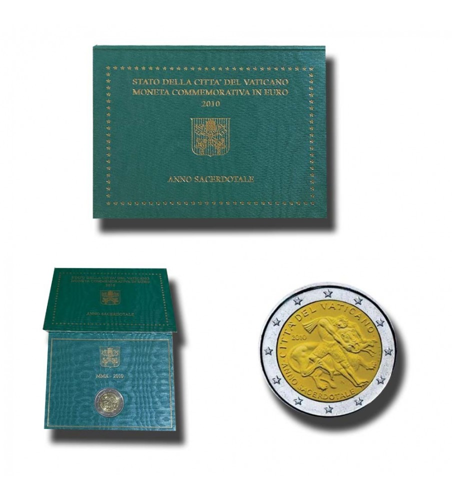 2010 Vatican Year for Priests 2 Euro Coin