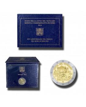 2014 Vatican 25 Years Since the Fall of the Berlin Wall 2 Euro Coin
