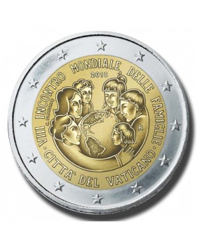 2015 Vatican World Meeting Of Families 2 Euro Coin