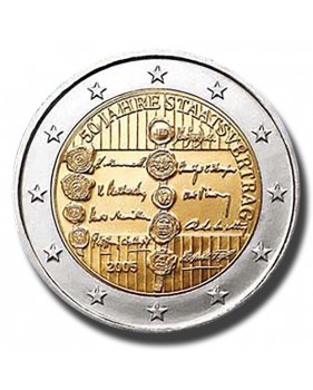 2005 Austria 50th Anniversary of the Austrian State Treaty 2 Euro Coin