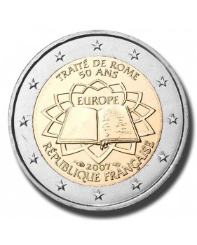 2007 France 50th Anniversary of the Treaty of Rome 2 Euro Coin