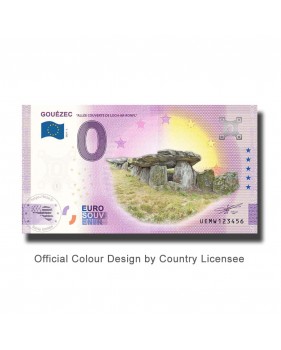 0 Euro Souvenir Banknote Gouezec Colour France UEMW 2021-2