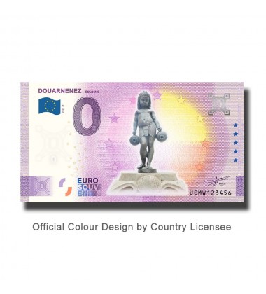 0 Euro Souvenir Banknote Douarnenez Bolomig Colour France UEMW 2021-4
