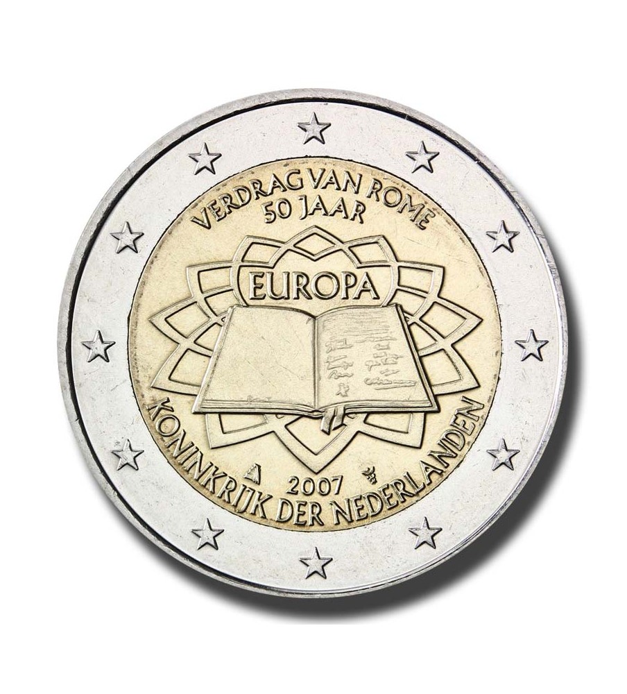 2007 Netherlands 50th Anniversary of the Treaty of Rome 2 Euro Coin