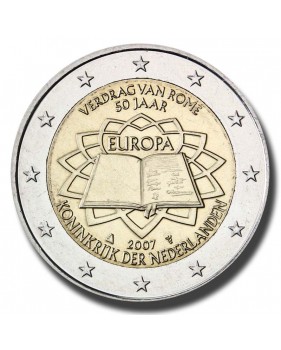 2007 Netherlands 50th Anniversary of the Treaty of Rome 2 Euro Coin