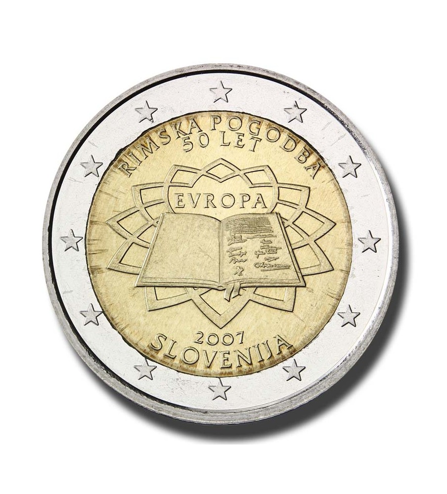 2007 Slovenia 50th Anniversary of the Treaty of Rome 2 Euro Coin