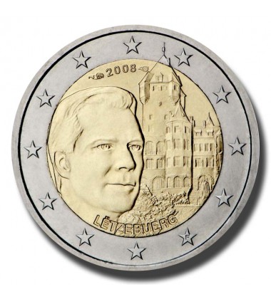 2008 Luxembourg Grand-Duke Henri and the Château de Berg 2 Euro Coin