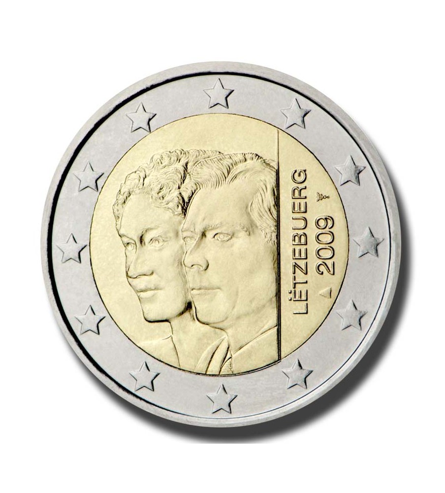 2009 Luxembourg 90th Anniversary of Grand Duchess Charlotte's Accession to the Throne 2 Euro Coins