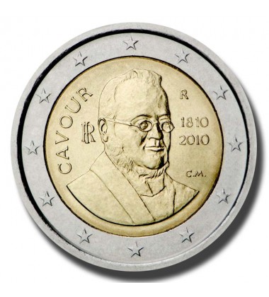 2010 Italy 200th Anniversary of Birth of Camillo Benso 2 Euro Coin