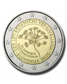 2010 Sloveniaa2010 Slovenia Botanical Garden Ljubljana 2 Euro Coin