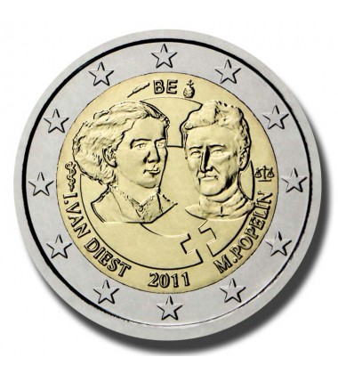2011 Belgium 100th Anniversary of International Women’s Day 2 Euro Coin