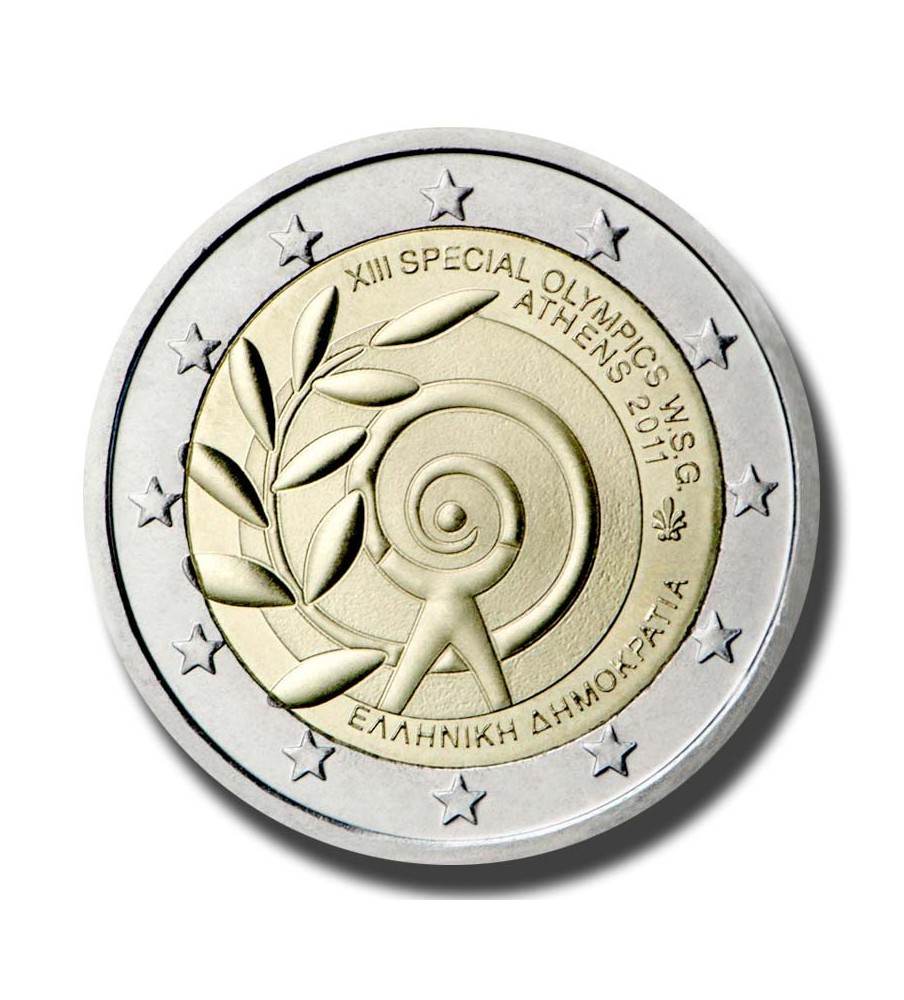 2011 Greece The Special Olympics W.S.G. Athens 2 Euro Coin