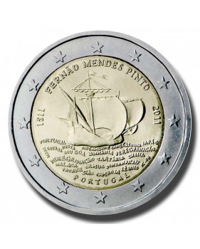 2011 Portgual 500th Annivesary of the Birth of Fernão Mendes Pinto 2 Euro Coin