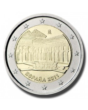 2011 Spain UNESCO: Alhambra in Granada 2 Euro Coin