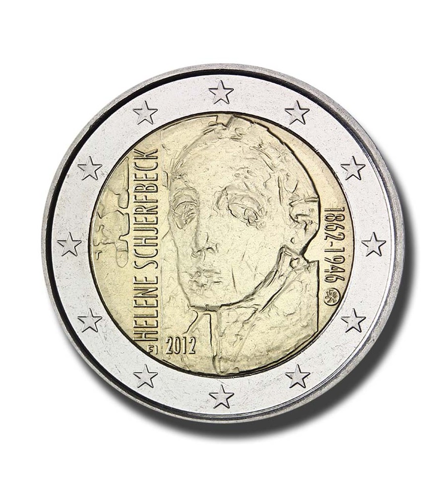 2012 Finlanda2012 Finland 150th Anniversary of the Birth of Helene Schjerfbeck 2 Euro Coin