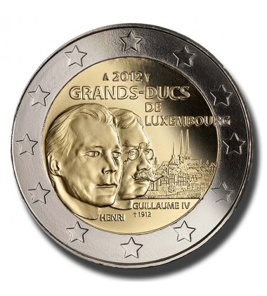 2012 Luxembourg Grand Dukes of Luxembourg 2 Euro Coin
