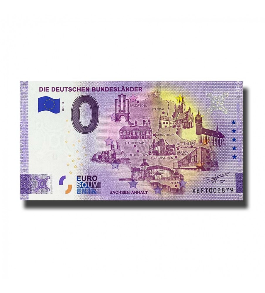 0 Euro Souvenir Banknote Die Deutschen Bundeslander Germany XEFT 2021-10