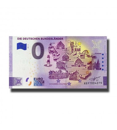 0 Euro Souvenir Banknote Die Deutschen Bundeslander Germany XEFT 2021-11