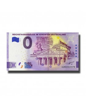 0 Euro Souvenir Banknote Reichstagsgebaude Im Vereinten Deutschland Germany XEMZ 2021-38