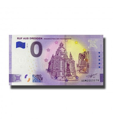 0 Euro Souvenir Banknote Ruf Aus Dresden Germany XEMZ 2021-39