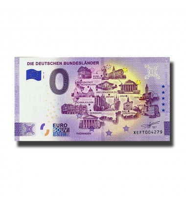 0 Euro Souvenir Banknote Die Deutschen Bundeslander Germany XEFT 2021-12