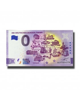 0 Euro Souvenir Banknote Die Deutschen Bundeslander Germany XEFT 2021-12