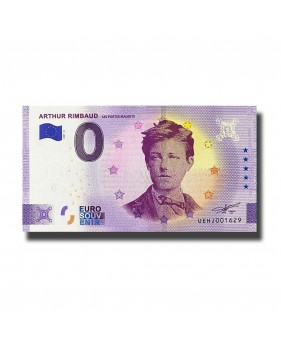 0 Euro Souvenir Banknote Arthur Rimbaud France UEHJ 2021-6