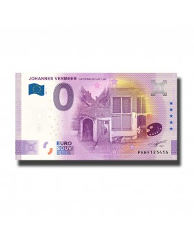 0 Euro Souvenir Banknote Johannes Vermeer Netherlands PEBF 2021-5