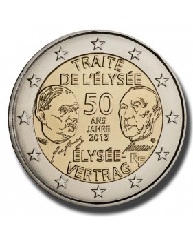 2013 France 50 Years of the Élysée Treaty 2 Euro Coin