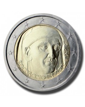 2013 Italy 700th Anniversary of the Birth of Giovanni Boccaccio 2 Euro Coin