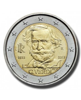 2013 Italy 200th Anniversary of the Birth of Giuseppe Verdi 2 Euro Coin
