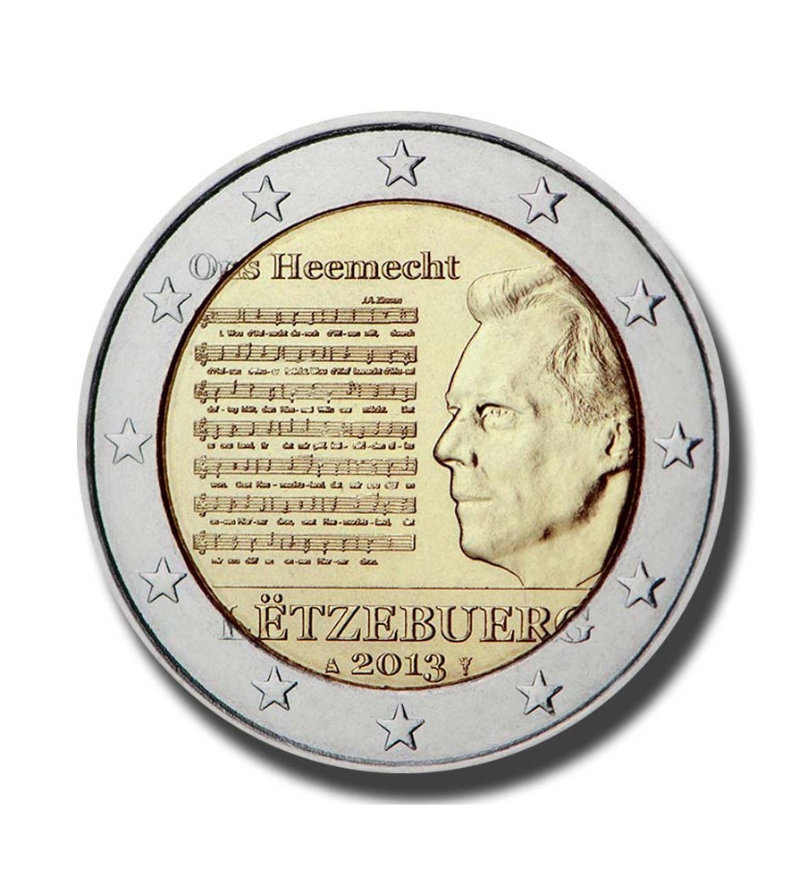 2013 Luxembourg The National Anthem 2 Euro Coin