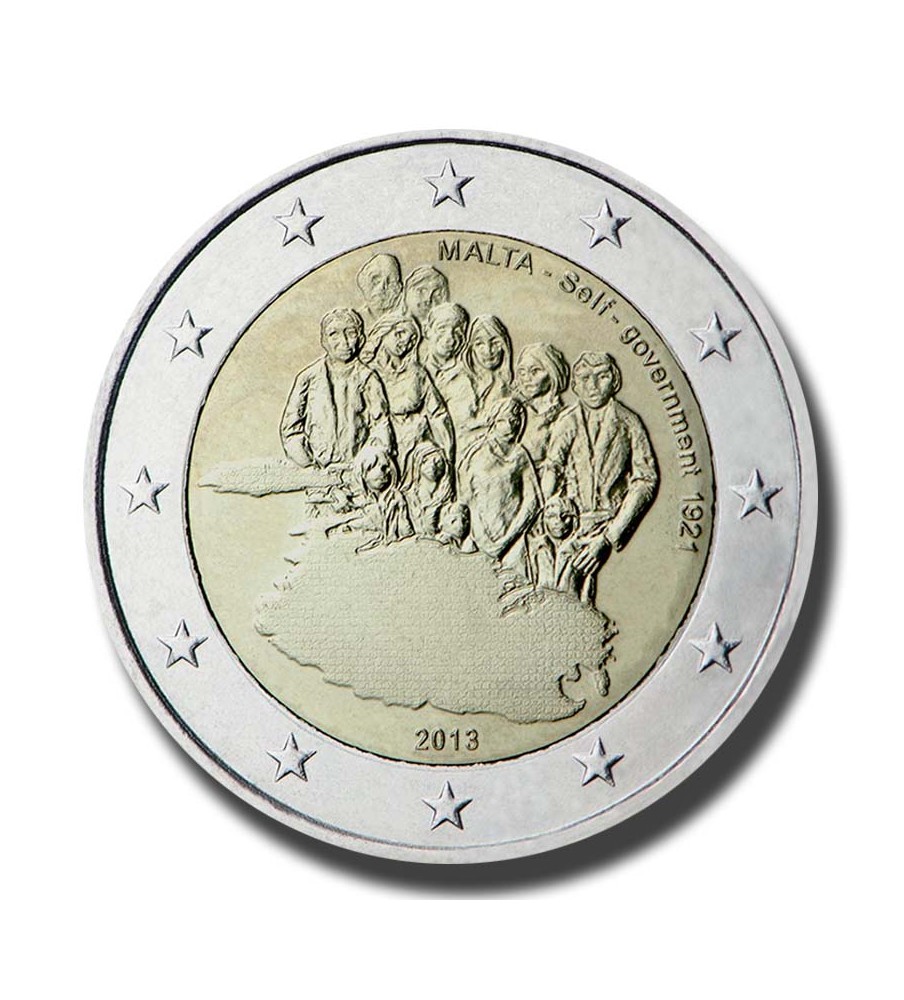 2013 Malta Self Government 1921 2 Euro Commemorative Coin
