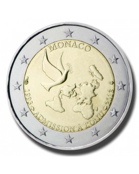 2013 Monaco 20 years Membership of the United Nations 2 Euro Coin