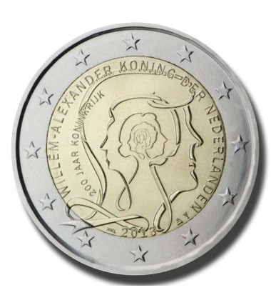 2013 Netherlands 200 Years of Kingdom 2 Euro Coin