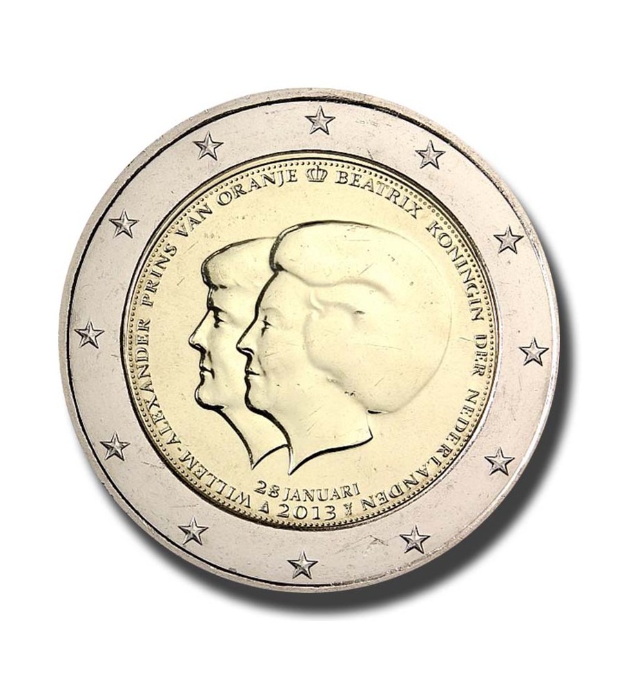 2013 Netherlands The Double Portrait 2 Euro Coin