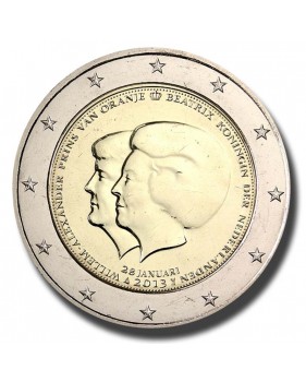 2013 Netherlands The Double Portrait 2 Euro Coin