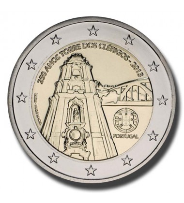 2013 Portugal 250 Years of Clerigos Tower Euro Coin