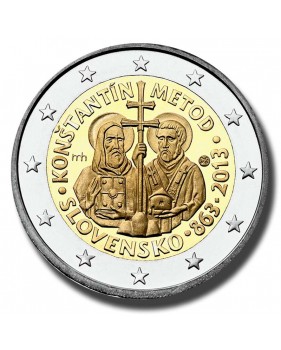 2013 Slovakia Saint Cyrillus and Methodius 2 Euro Coin