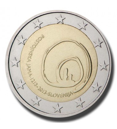 2013 Slovenia 800th Anniversary of the First Visit of the Postojna Cave 2 Euro Coin