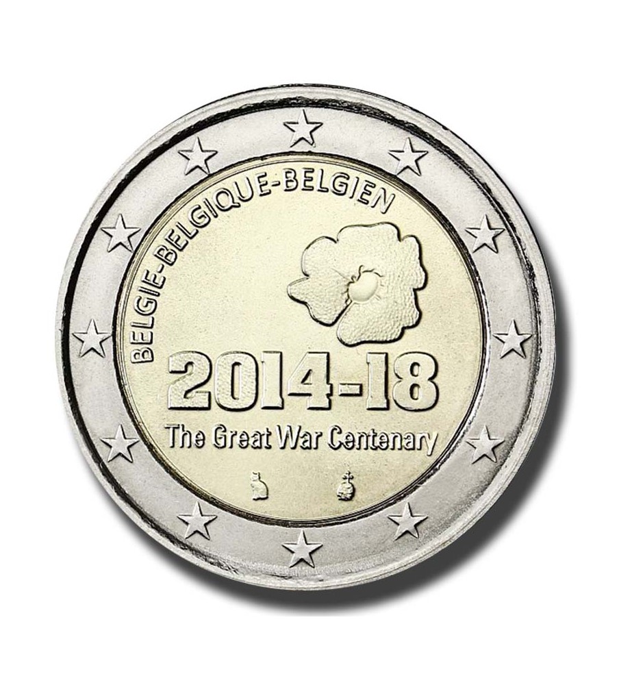 2014 Belgium The Great War Centenary  2 Euro Coin