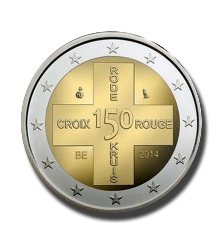 2014 Belgium 150 Years of Red Cross in Belgium 2 Euro Coin