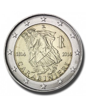 2014 Italy 200th Anniversary of the Carabinieri 2 Euro Coin