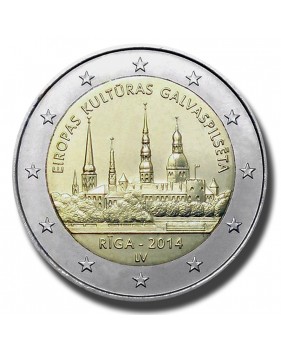 2014 Latvia Riga 2 Euro Coin