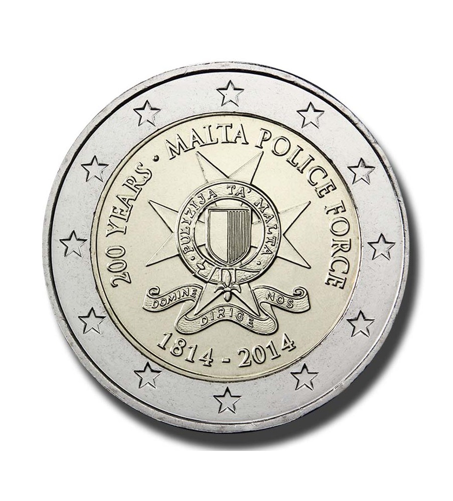 2014 Malta Police 2 Euro Commemorative Coin