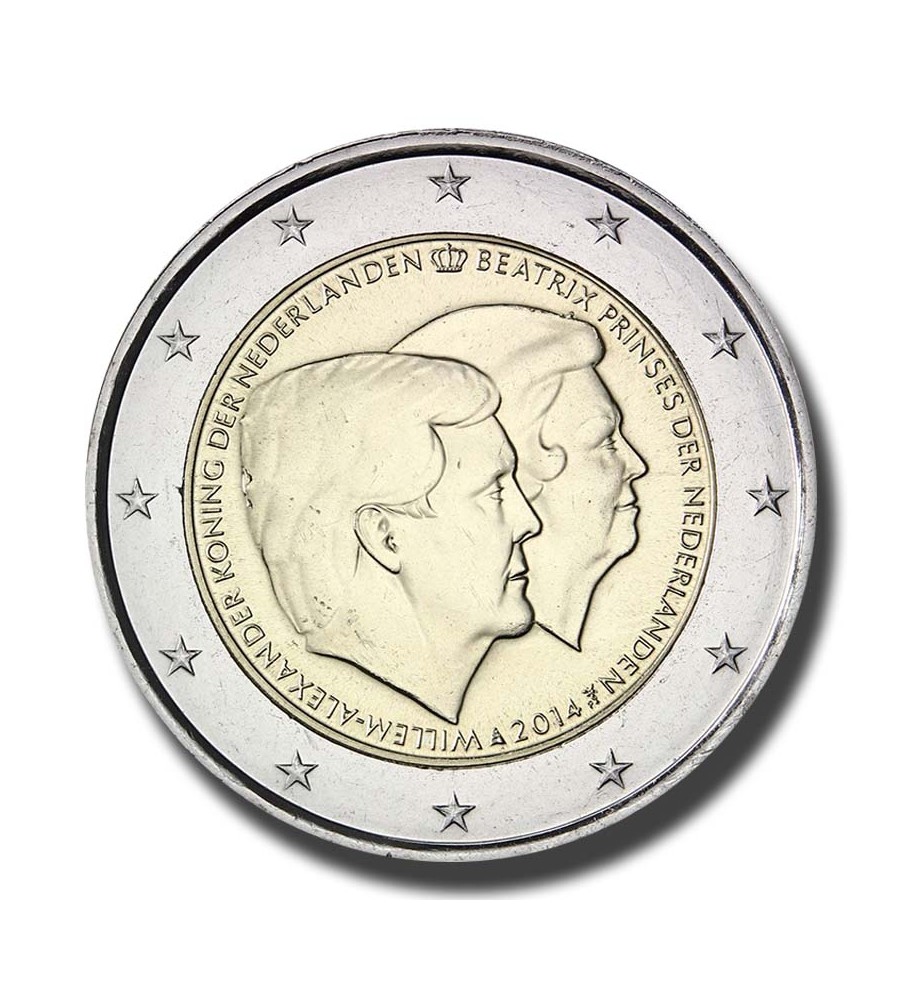 2014 Netherlands The Double Portrait 2014 2 Euro Coin