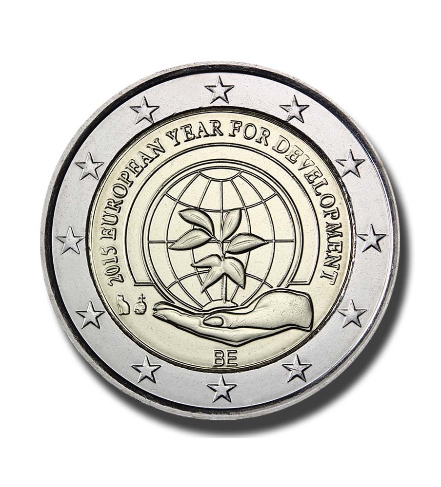 2015 Belgium The European Year for Development 2 Euro Coin